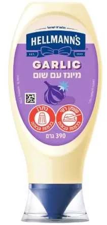 הלמנס מיונז שום לחיץ 390 גר