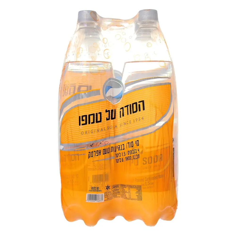 רביעיית סודה נגיעות אפרסק 1.5 ל'