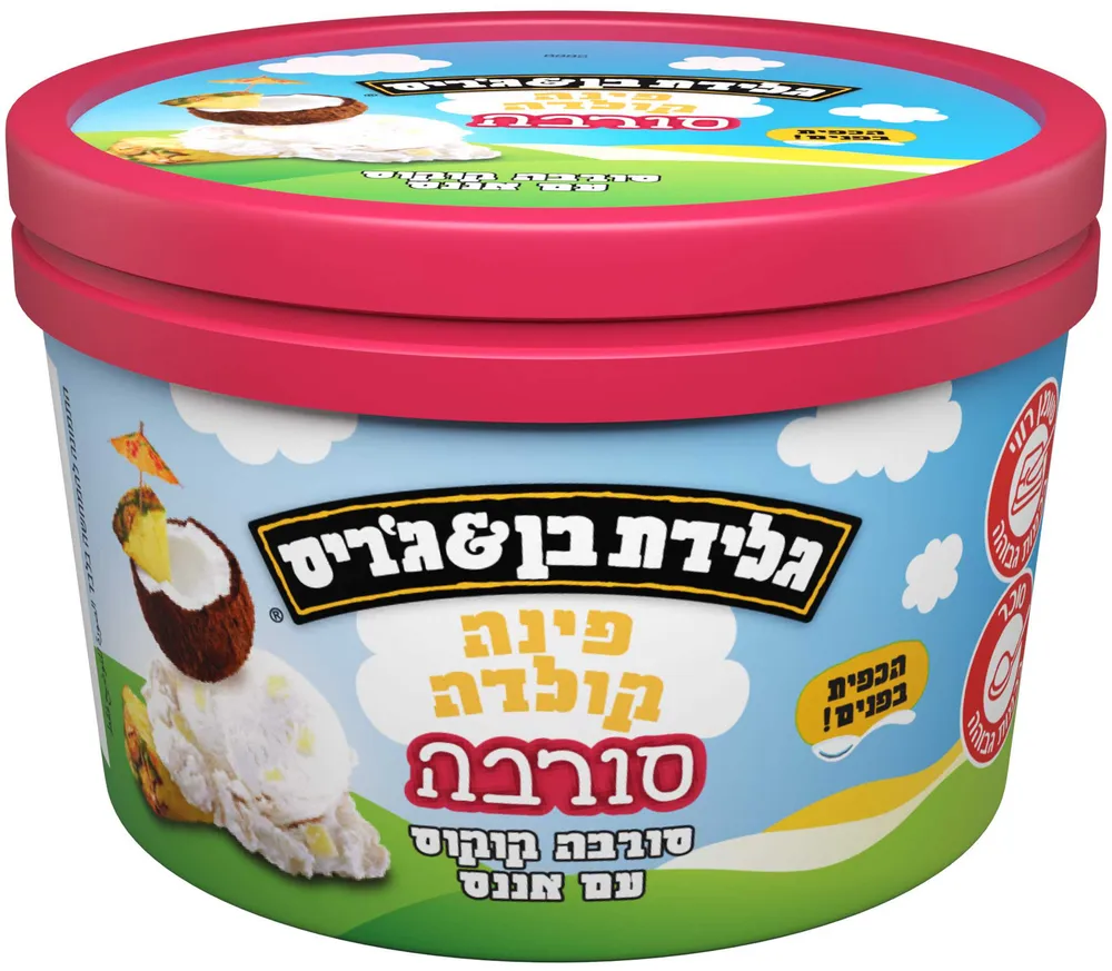 בן&ג'ריס סורבה פינה קולדה, 100 מ"ל