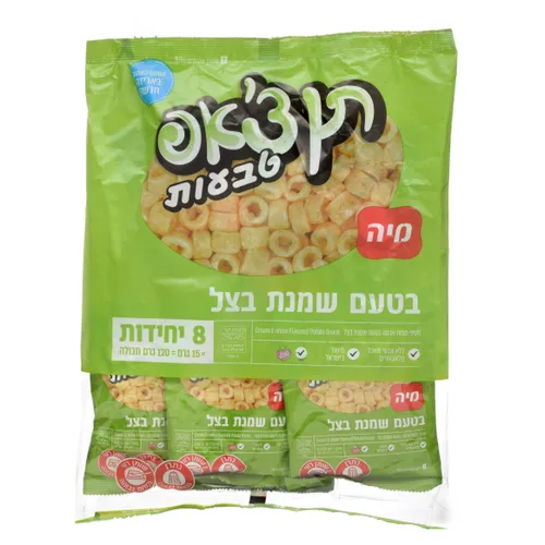 מארז תן צ'אפ טבעות בטעם שמנת בצל 15 גרם -חדש-
