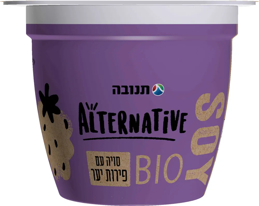 מעדן סויה בטעם פירות יער 125 גר'
