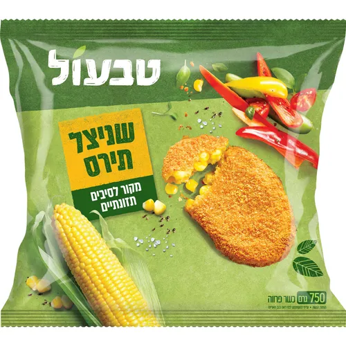 שניצל תירס 8*750גרם רכיבים טבעיים