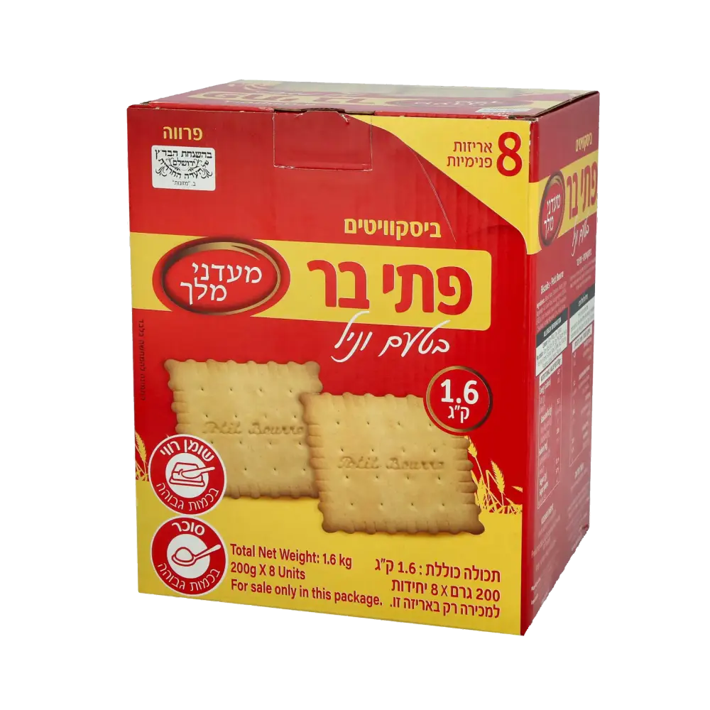 מעדני מלך - פתיבר וניל 1.6 קג