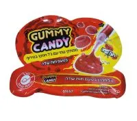 סוכריות גומי ועט ג'ל חמוץ אדום