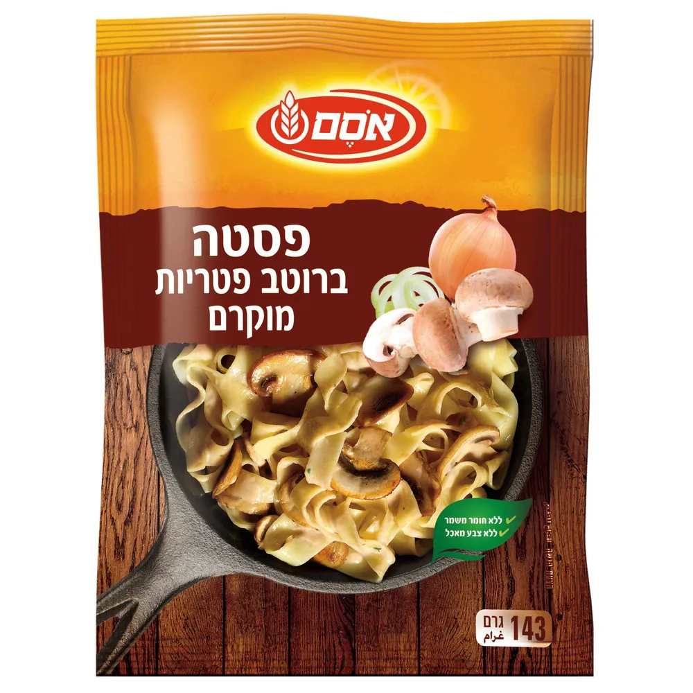 אסם פסטה ברוטב פטריות מוקרם 6*143ג