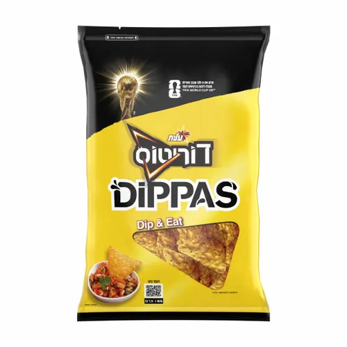 דוריטוס DIPPAS בטעם טבעי 12 יח` FIFA 185 גרם