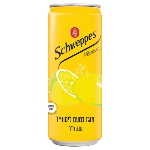 פחית שוופס מוגז לימון 330 מל