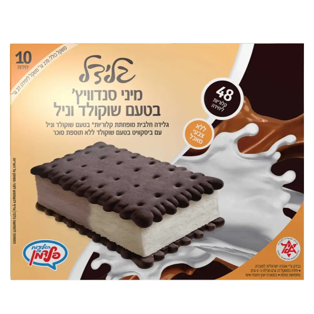 עשירייה גלידל מיני קסטה וניל שוקו חל(10)