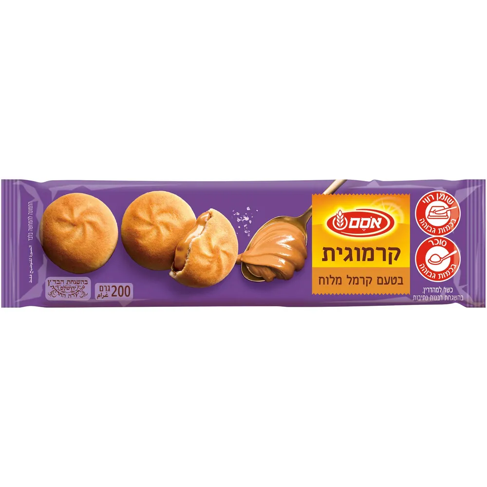 אסם קרמוגית קרמל מלוח12*200ג
