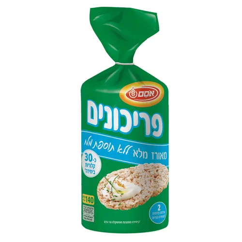 אסם פריכונים עגול אורז דל נת.12*140ג