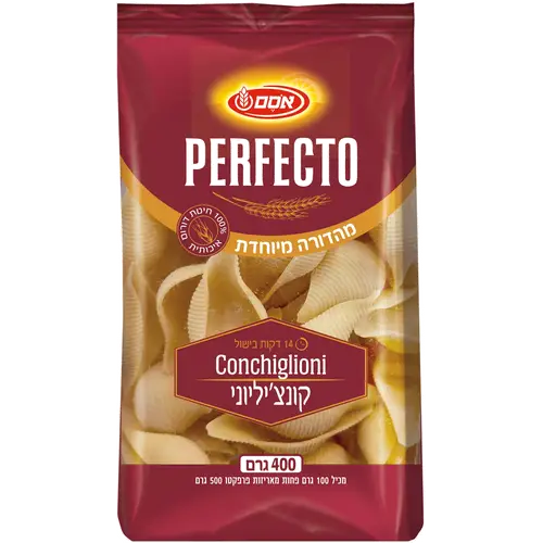 פרפקטו פסטה קונצ'יליוני 12*400גרם