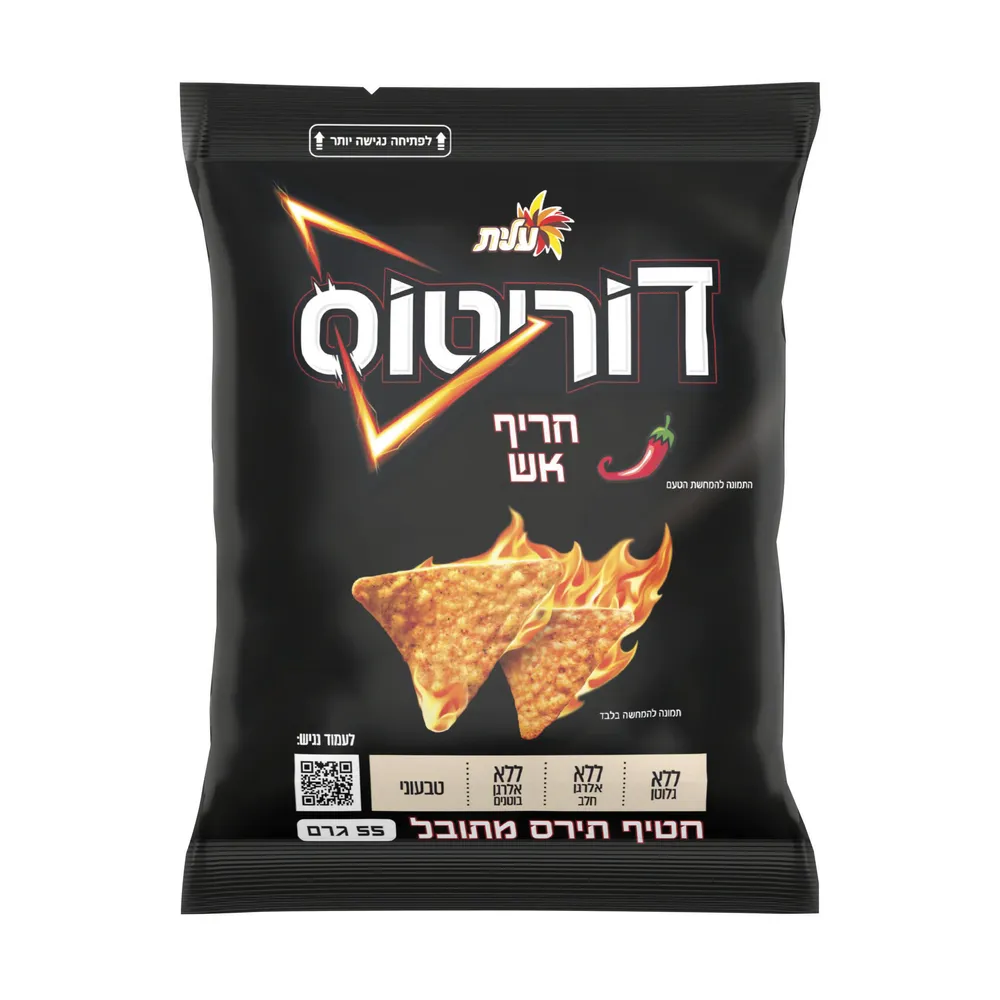 דוריטוס חריף אש 55 גר 48 יח