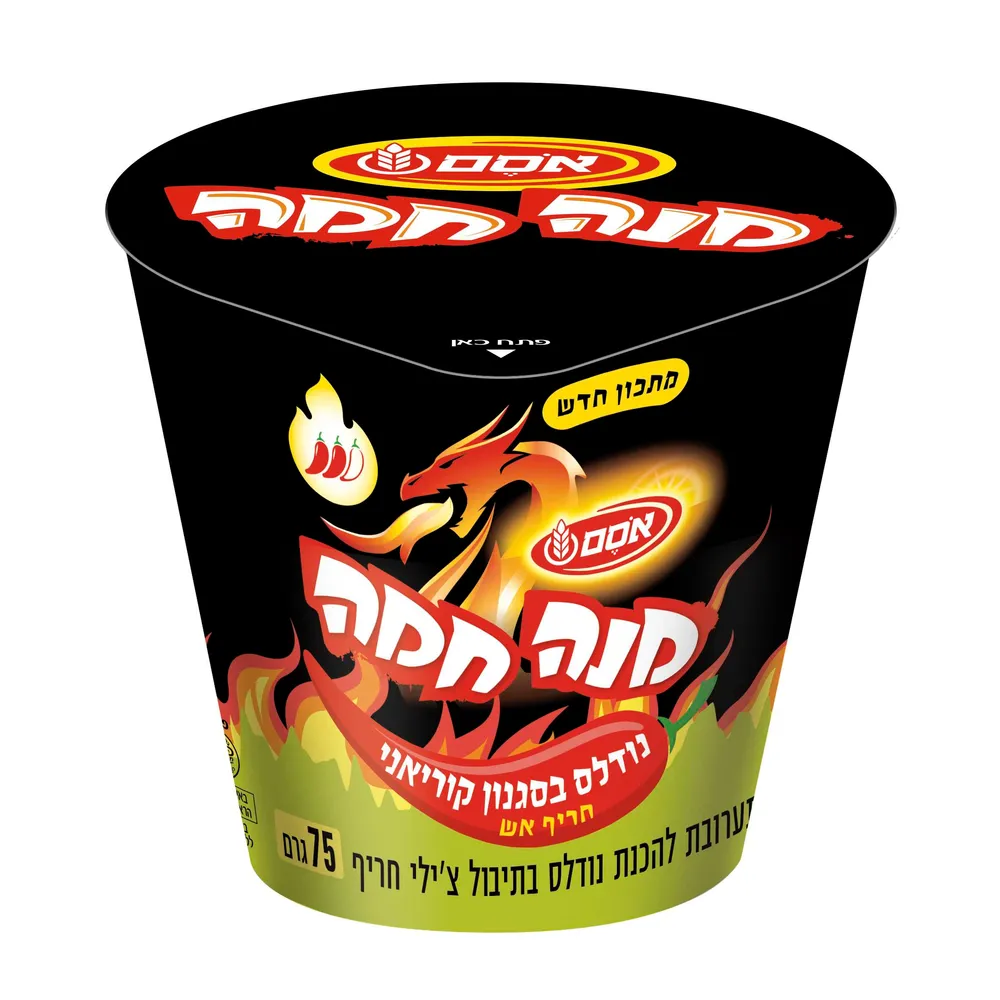 מנה חמה נודלס קוריאני חריף 6 6*75גרם