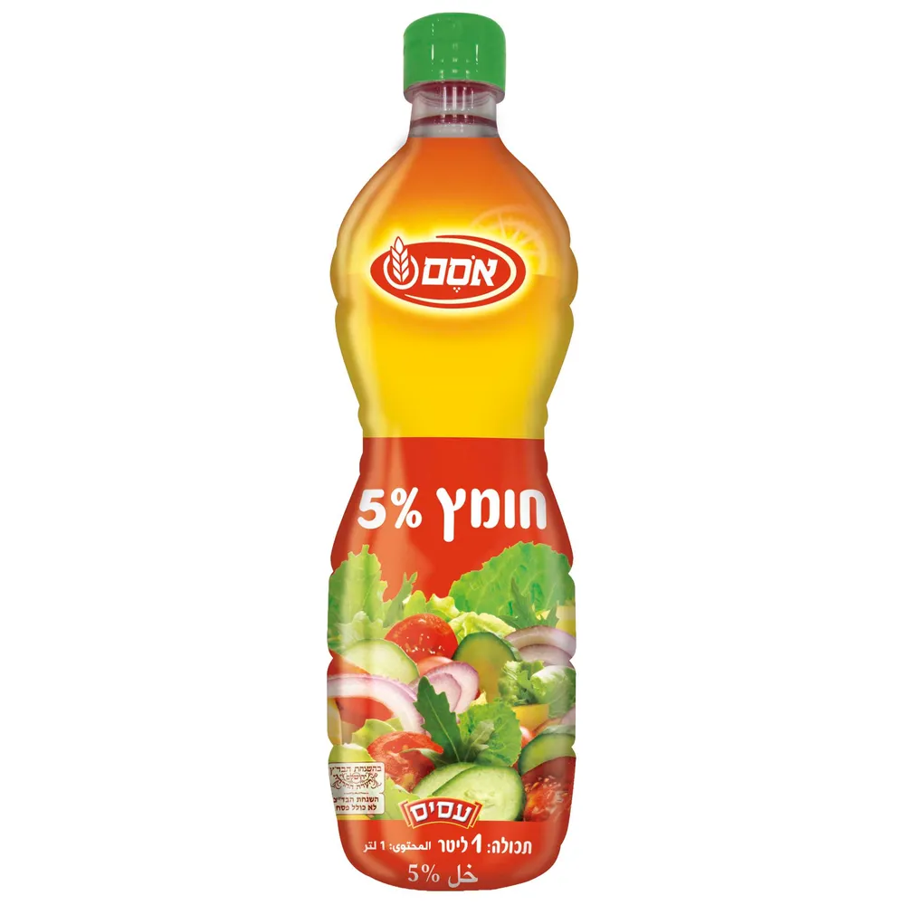 עסיס חומץ טבעי 5% 12*1ליטר חדש