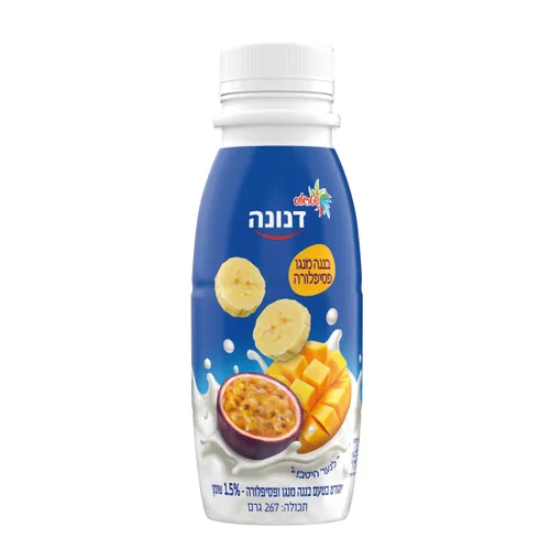 דנונה משקה בננה מנגו ופסיפלורה