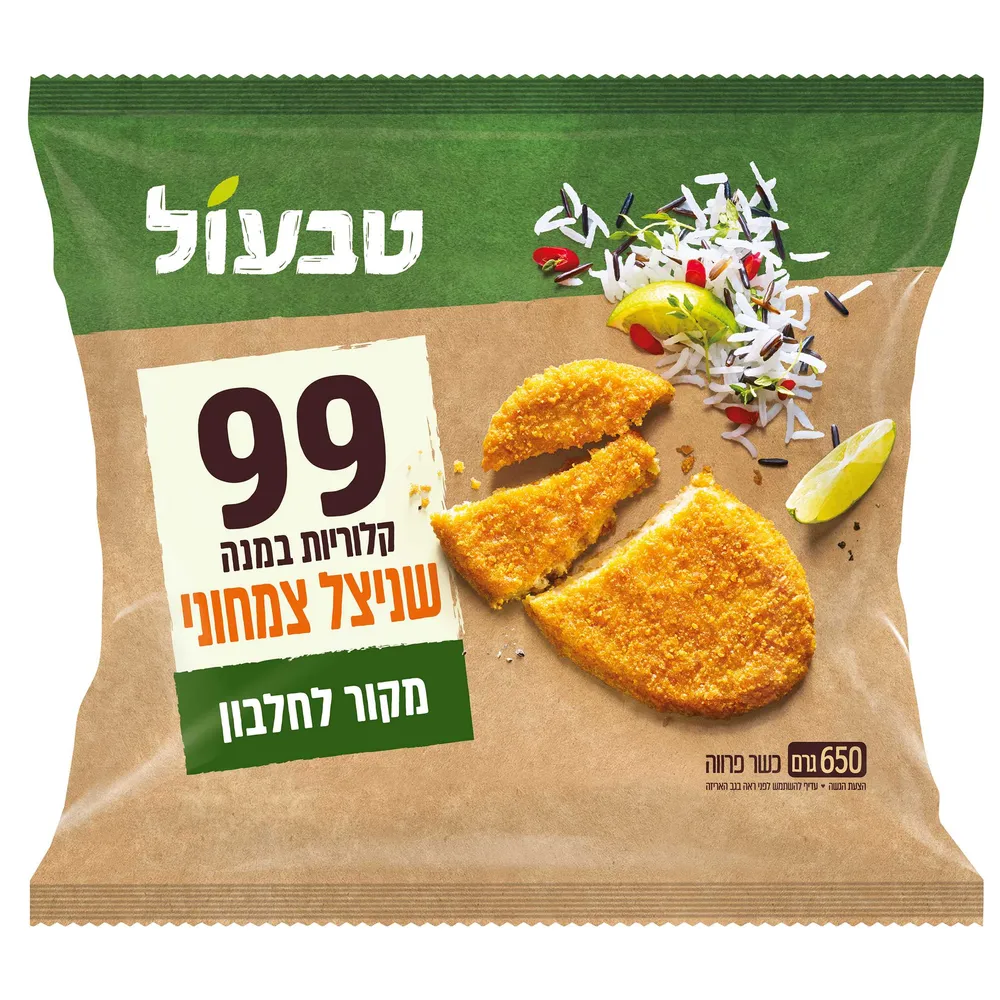 טבעול שניצל צמחוני 99 קלוריות 6*650גרם