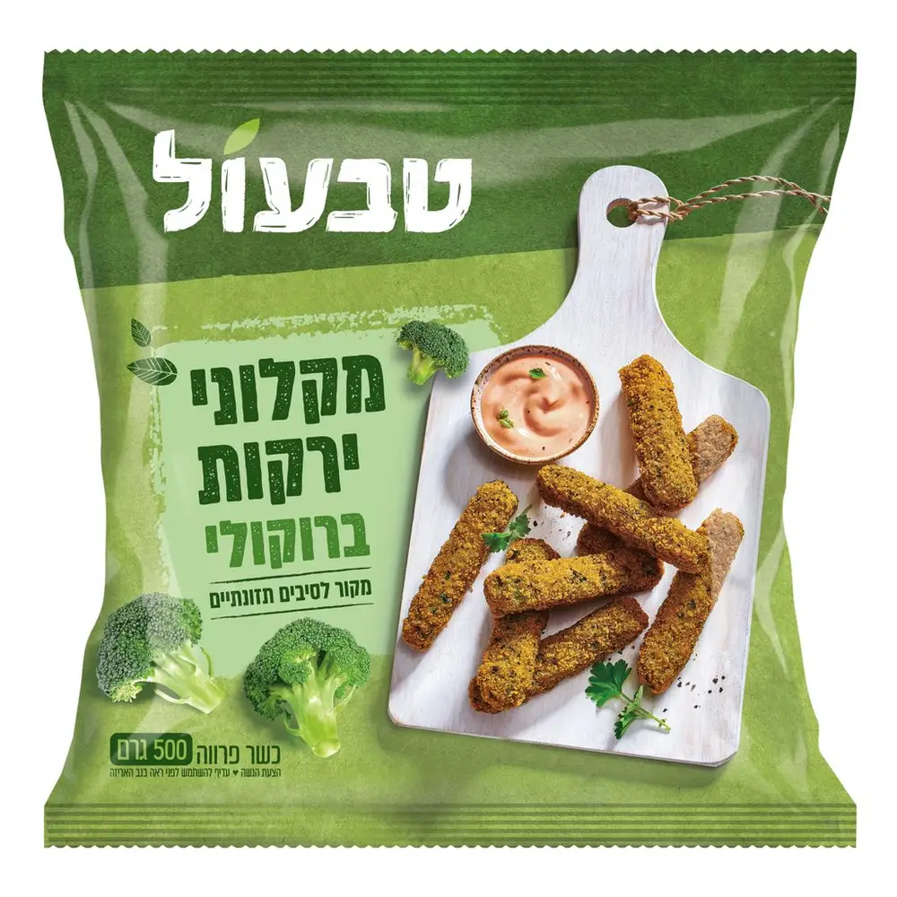 טבעול מקלוני ירקות ירוקים 6*500גרם