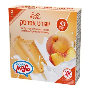 גלידל יוגורט אפרסק 8 יח