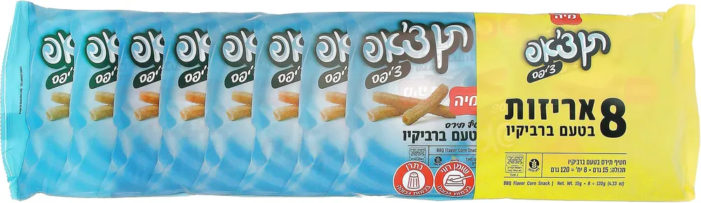 מארז תן צ'אפ צ'יפס ברביקיו 15 גרם