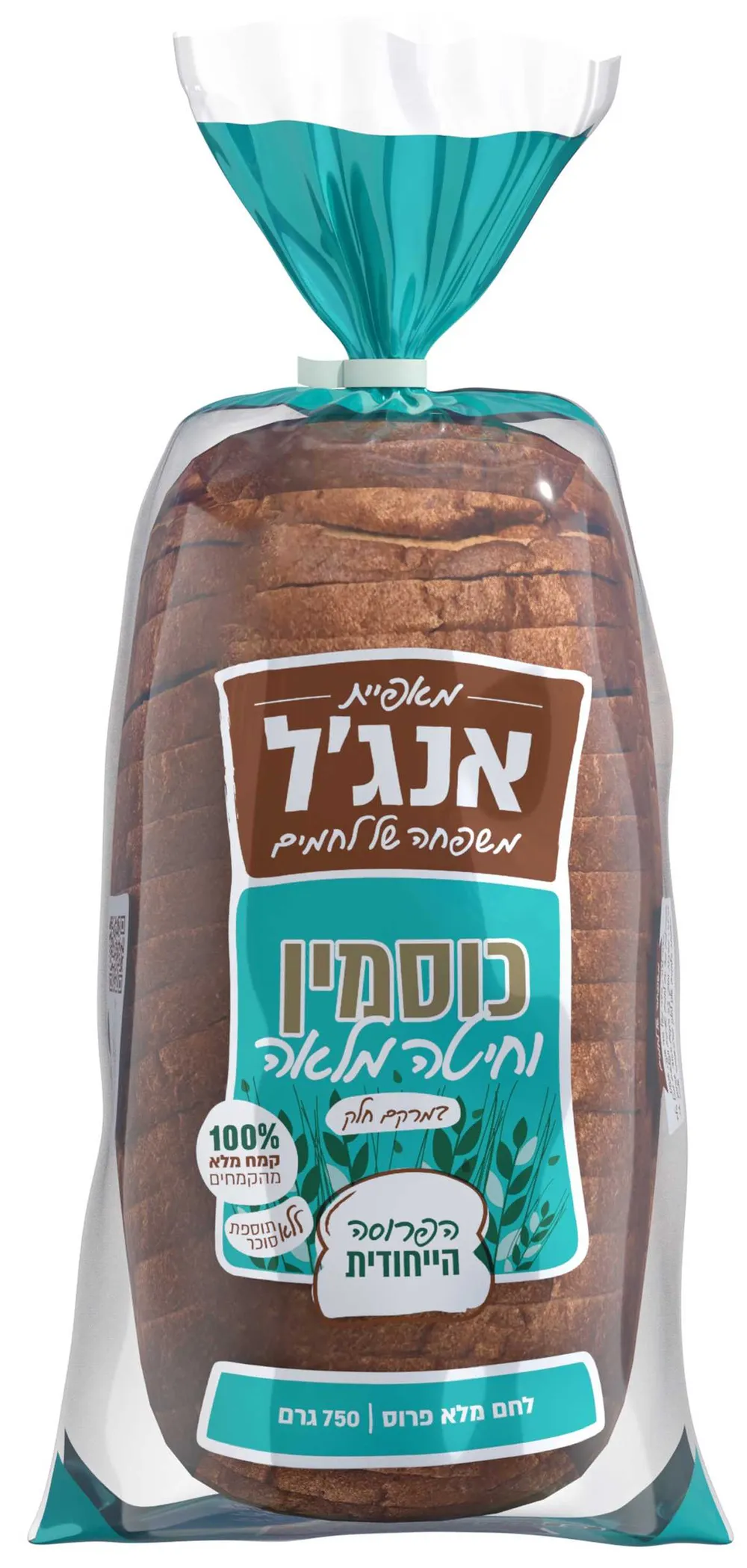 לחם כוסמין וחיטה מלאה