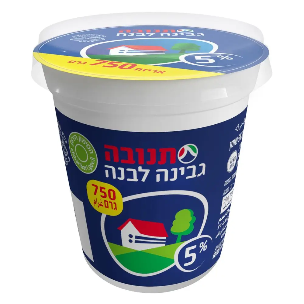 גבינה לבנה 5% תנובה 750 גר'