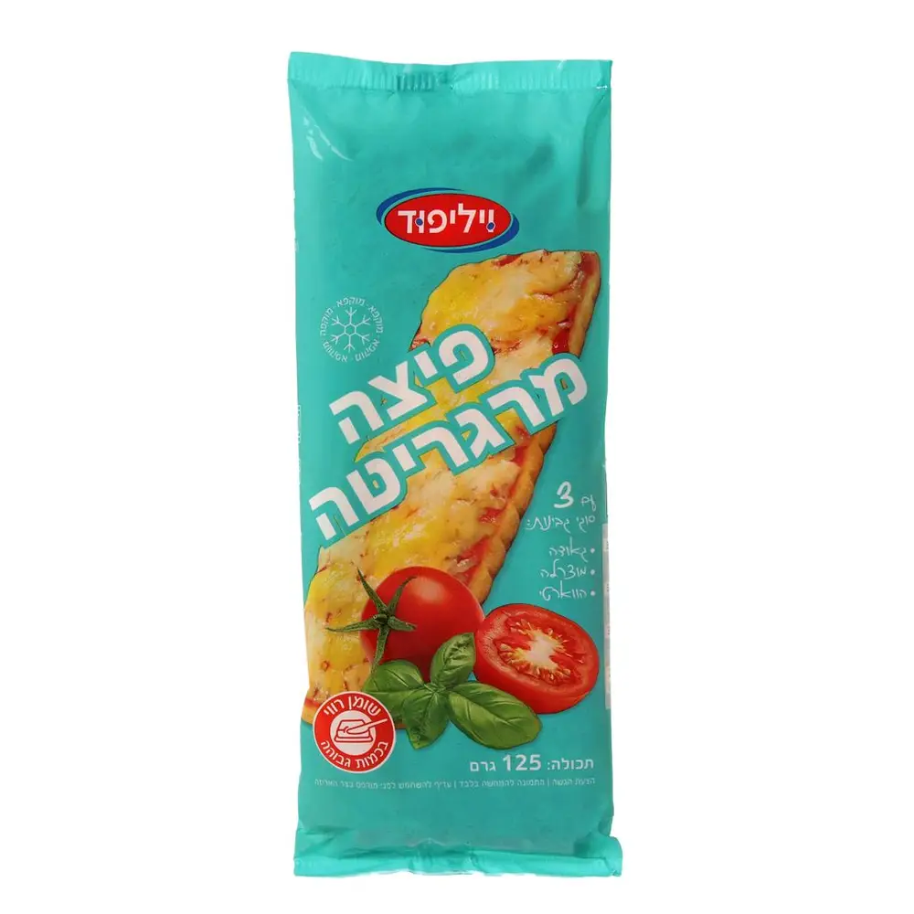 פיצה מרגריטה    125 גרם יצרן/מותג: וילי פוד
