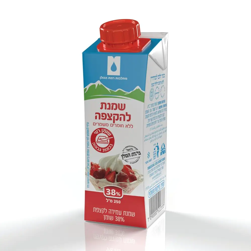 שמנת 38% בפיקוח