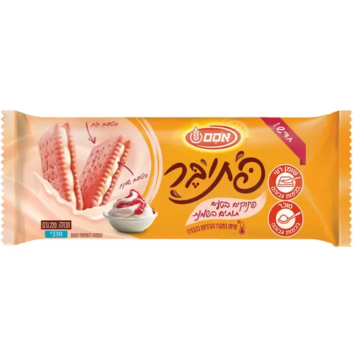 פתיבר פינוקים תותים בשמנת