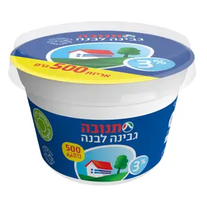 גבינה לבנה תנובה 3% 500 גרם