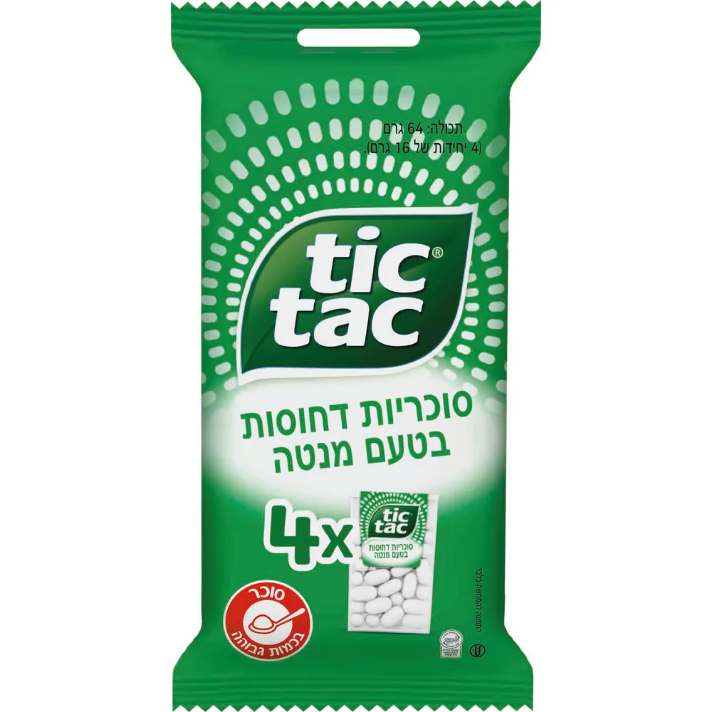 טיק טק מנטה רביעייה