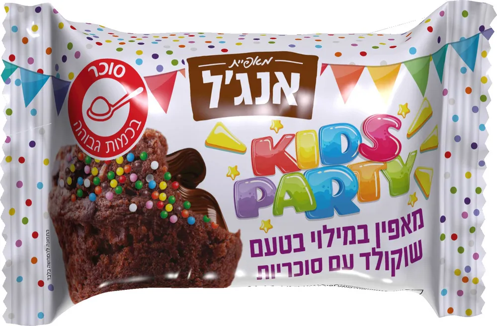 מאפין במילוי בטעם שוקולד עם סוכריות 50 גרם
