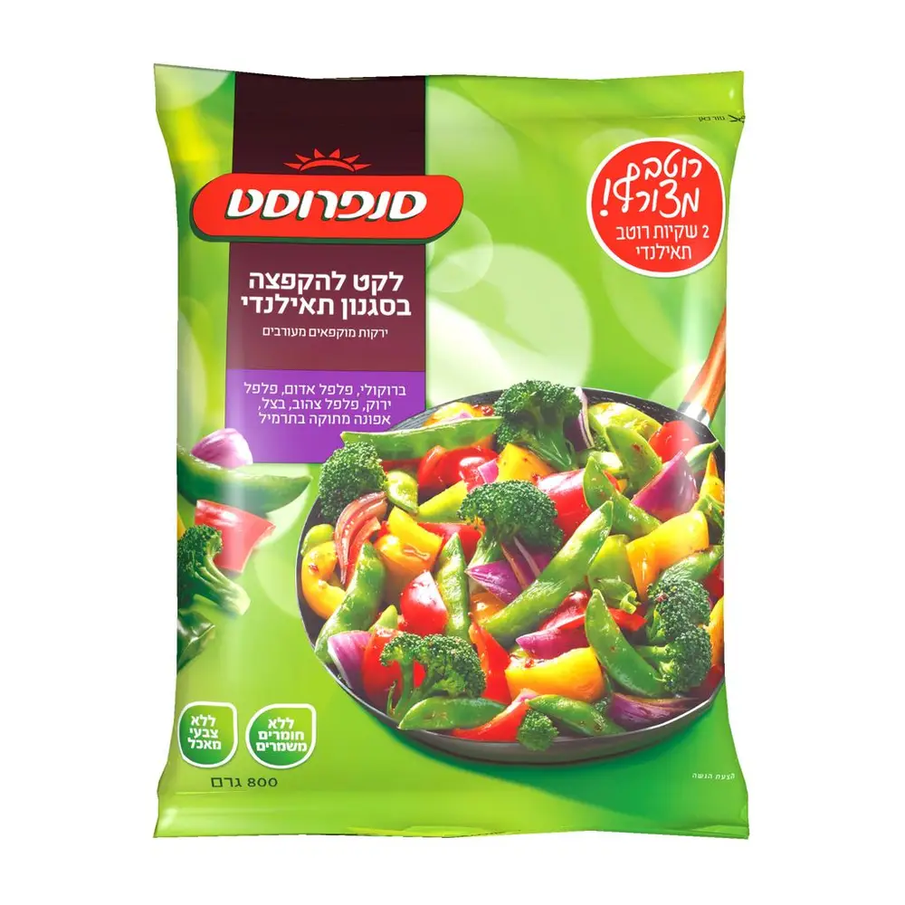 ירקות מוקפאים מעורבים + שקית רוטב
