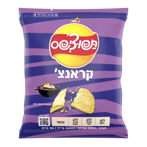 תפוציפס קראנצ גריל 50 גר 56 יח