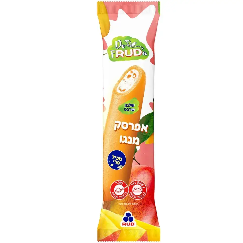 שלגון שרבט במילוי אפרסק מנגו בציפוי קרח דה פרודה 85 גרם