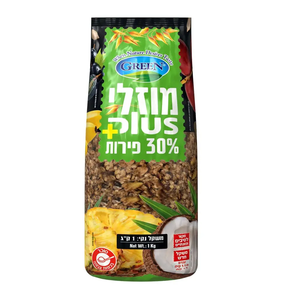 מוזלי בתוספת 30% פירות