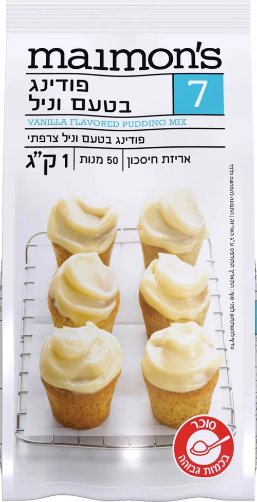 מימונס- פודינג וניל בשקית 1 קג