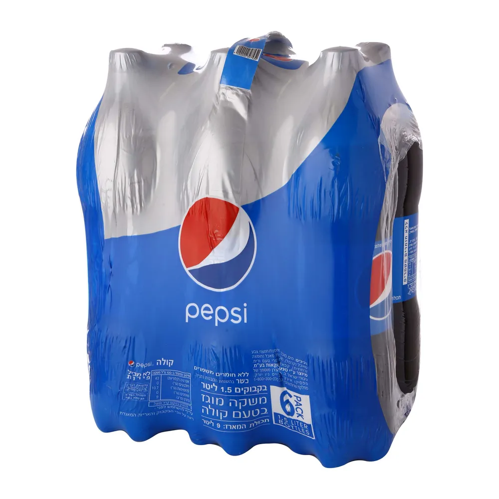 פפסי קולה 1.50X6ליטר