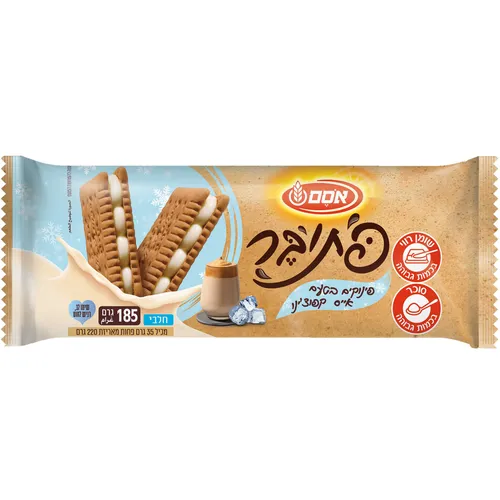 אסם פתיבר פינוקי אייס קפוצ'ינו 16*185גרם