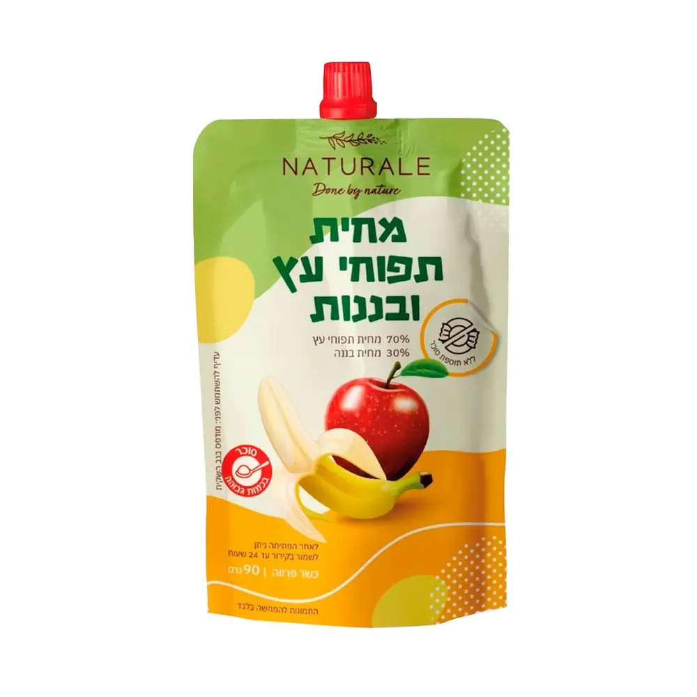מחית תפוחי עץ ובננות
