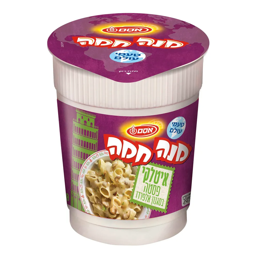 מנה חמה איטלקי פסטה בסגנון אלפרדו