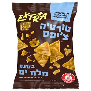 טורטיה צ'יפס מלח ים 60גר