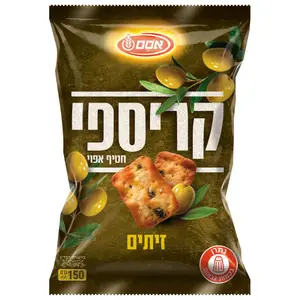 אסם קריספי טאפאס זיתים 8*150גרם