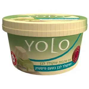 יולו שכבות לבן ופיסטוק