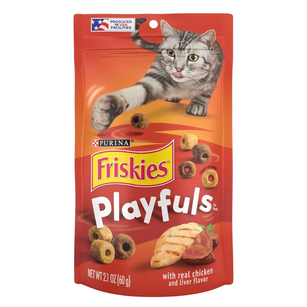 חטיף Playfuls לחתול בטעם עוף וכבד