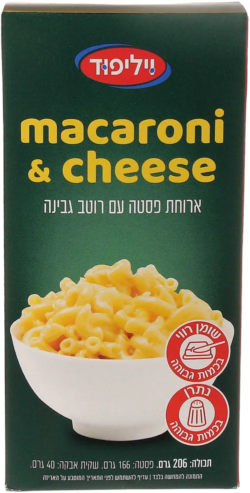 ארוחת פסטה עם רוטב גבינה 206 ג'