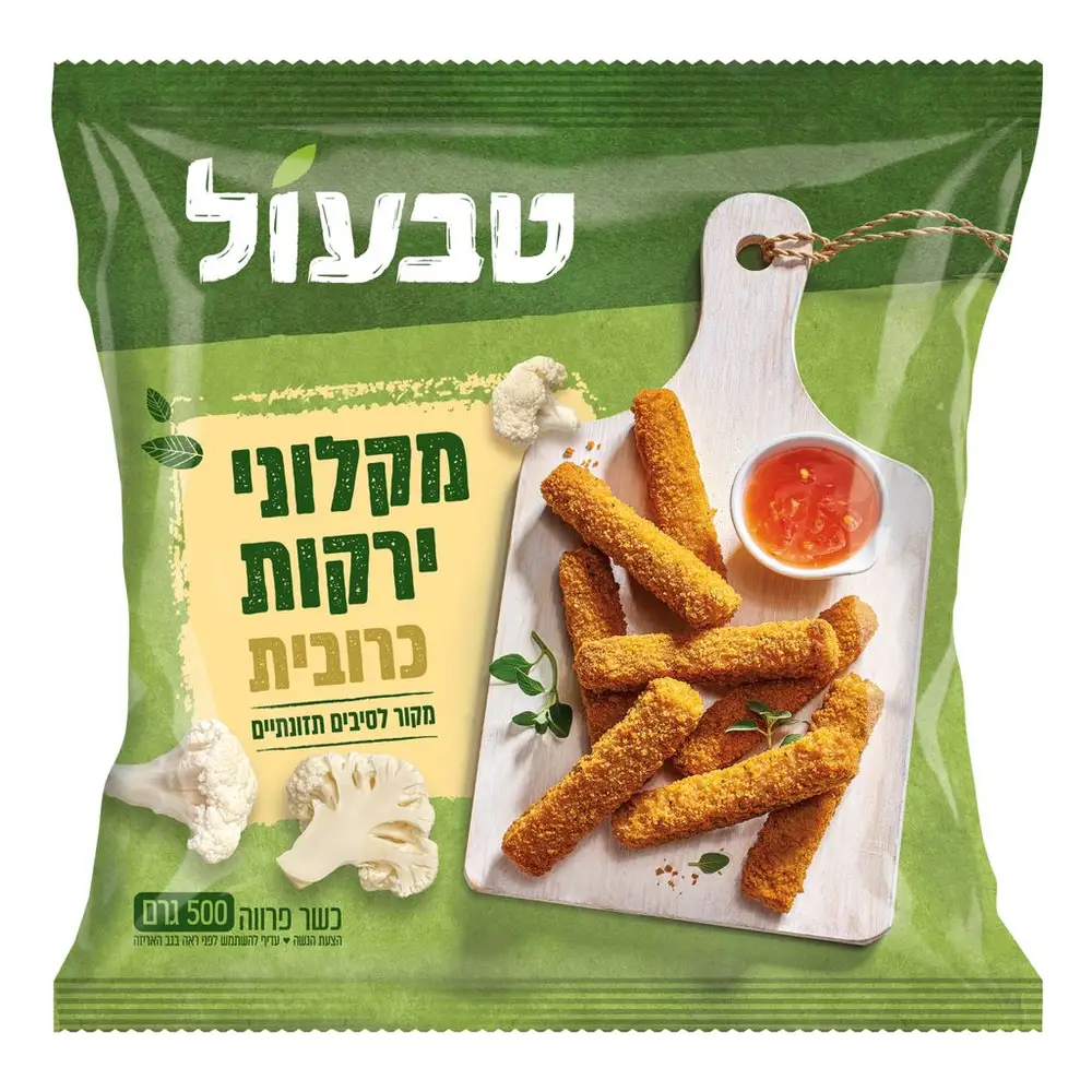 טבעול מקלוני ירקות לבנים 6*500גרם