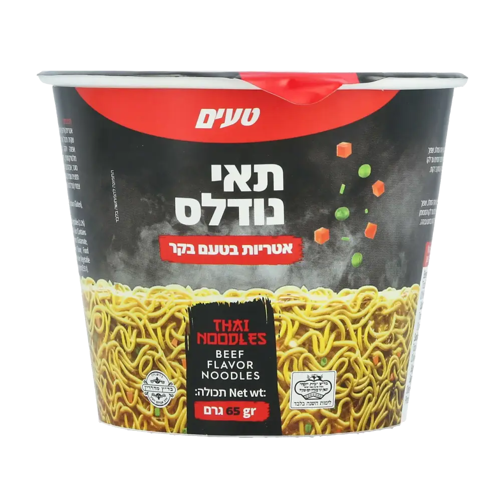 נודלס בטעם בקר 65 גר'