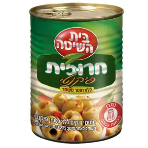 זיתים ירוקים ללא גלעין חרוזית פיקנטי