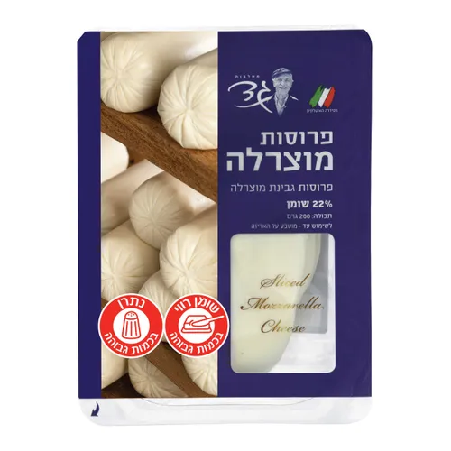 פרוסות מוצרלה 22%