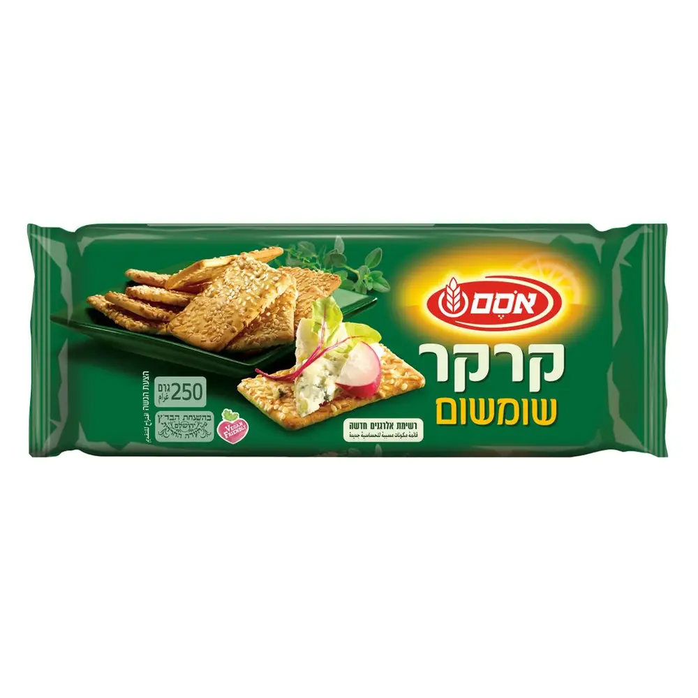 אסם קרקר שומשום 12*250גרם